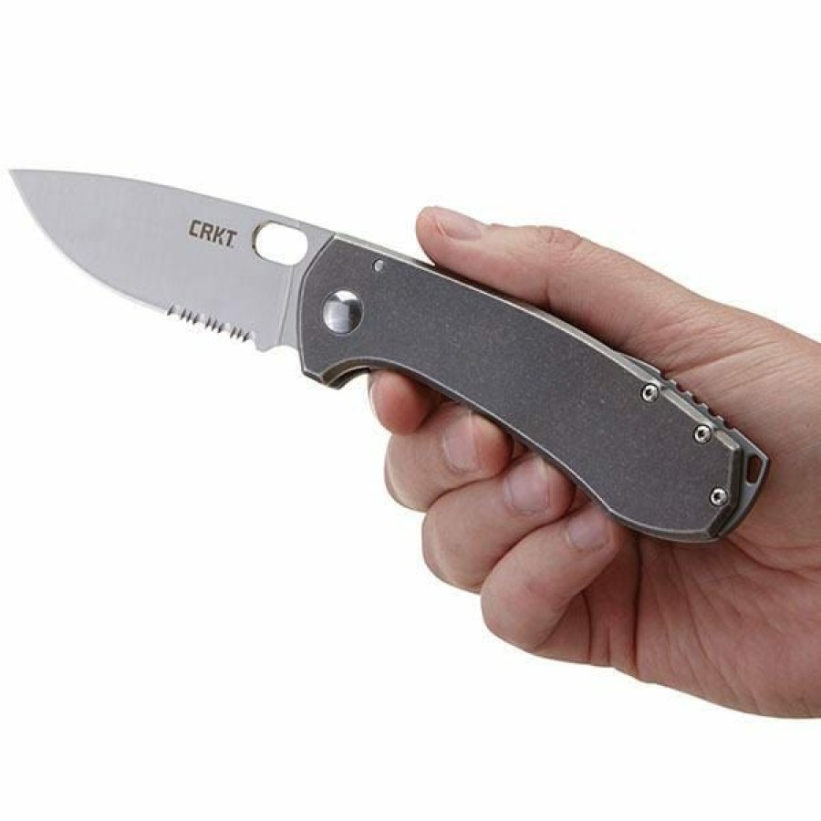 Sharp Knifves * | Moderate Price Columbia River (Crkt) Columbia River Cr5446 Amicus Stainless Steel Single Blade Folder