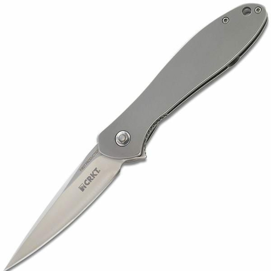 Mini Knifves * | Half-Price Columbia River (Crkt) Onion Eros, 2.84 In., Stainless Handle, Plain