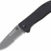 Sharp Knifves * | Favorable Price Columbia River (Crkt) Crkt Drifter, 2.87 Comboedge Blade, Black G-10 Handles 6460K