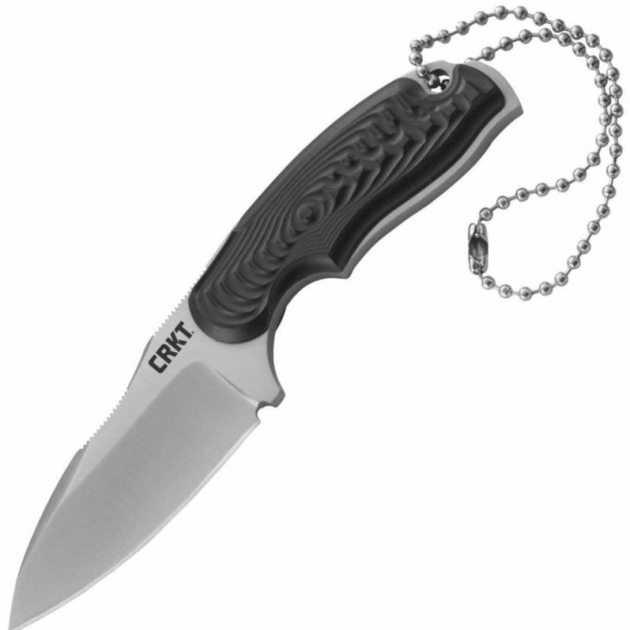 New Models * | Favorable Price Columbia River (Crkt) Crkt Civet Drop Point, 2.41 Fixed Blade, Black Grn Handle, Sheath 2804