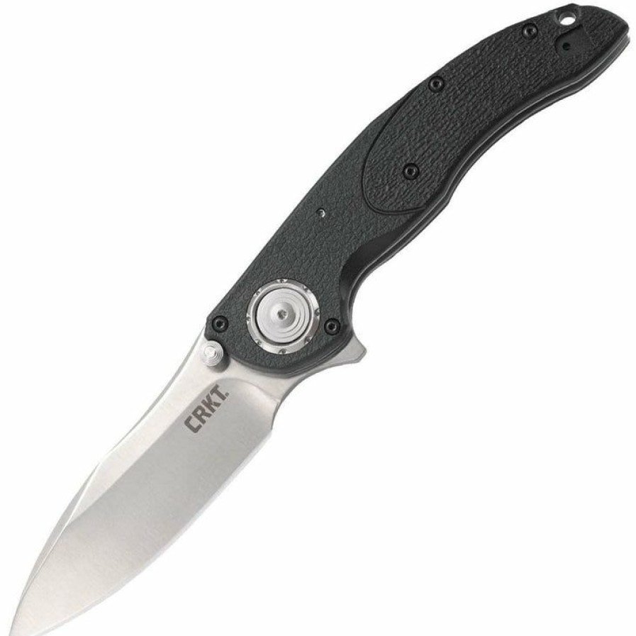 Sharp Knifves * | Favorable Price Columbia River (Crkt) Crkt Linchpin, Flavio Ikoma, 3.7 Deadbolt Lock Plain Satin Blade, Grn Handle 5405