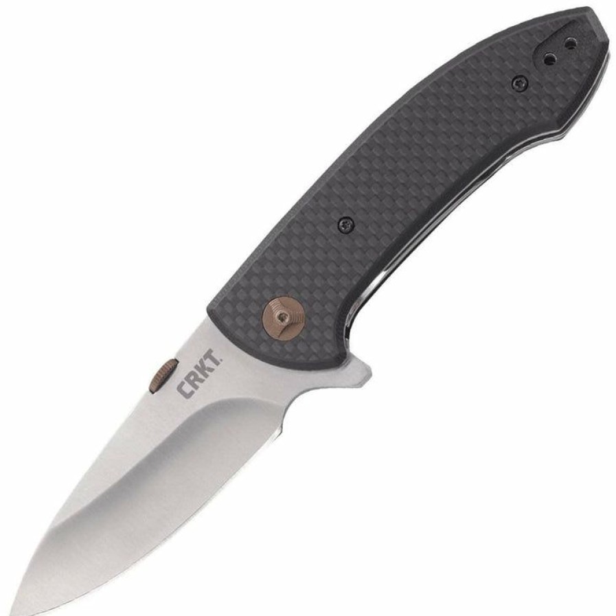 New Models * | Reasonable Price Columbia River (Crkt) Crkt Avant, 3.175 Flipper Blade, Carbon Fiber Handle 4620