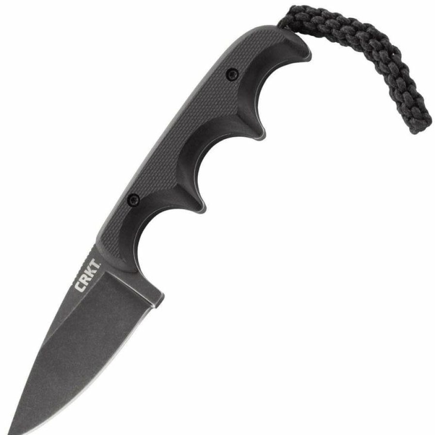 New Models * | Affordable Price Columbia River (Crkt) Crkt Minimalist, 2.16 Black Drop Point Blade, G10 Handle, Sheath 2384K