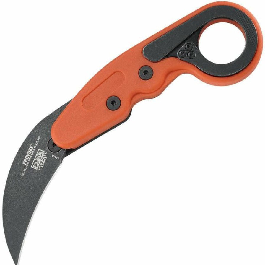 Sharp Knifves * | Suitable Price Columbia River (Crkt) Crkt Provoke Orange, 2.47 1.4116 Blade, Orange Grivory Handle 4041O