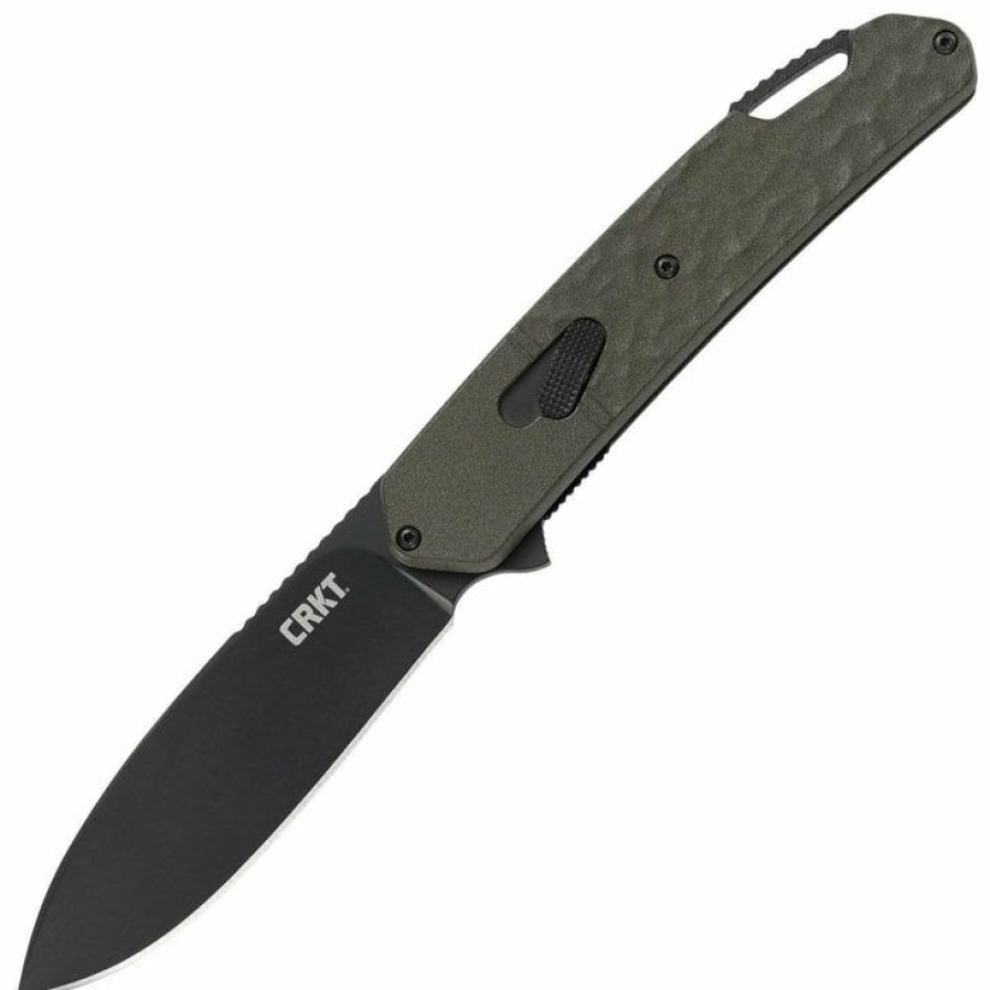 Sharp Knifves * | Reasonable Price Columbia River (Crkt) Crkt Bona Fide, 3.52 1.4116 Blade, Od Green Aluminum Handle K542Gkp