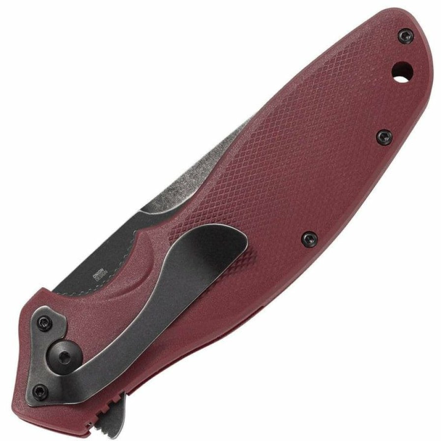 New Models * | Affordable Price Columbia River (Crkt) Crkt Shenanigan Maroon, 3.35 Assisted Blade, Grn Handle K800Rkp