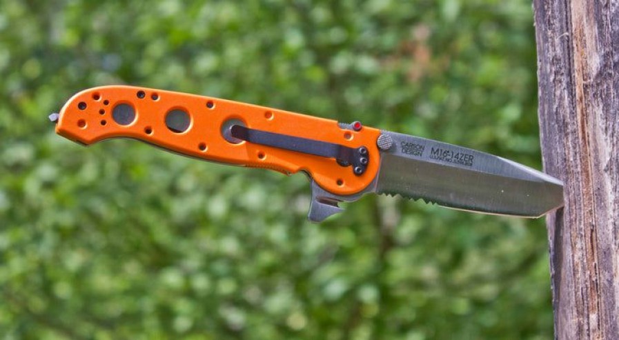 New Models * | Favorable Price Columbia River (Crkt) Crkt M16-14Zer Emergency Rescue, 3.75 Combo Blade, Orange Zytel Handle