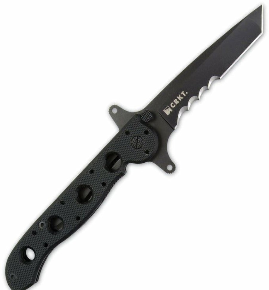 Mini Knifves * | Reasonable Price Columbia River (Crkt) Crkt Special Forces M16 3.5 Pocket Knife (Combo Edge, Black G-10 Handle)