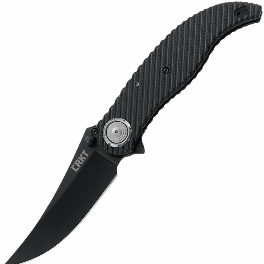 New Models * | Suitable Price Columbia River (Crkt) Crkt Clever Girl Folder, 4.08 D2 Blade, Deadbolt, Black G10 Handle 2640