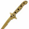 Mini Knifves * | Favorable Price Columbia River (Crkt) Crkt Special Forces M16 3.5 Pocket Knife (Combo Edge, Desert Tan G-10 Handle)