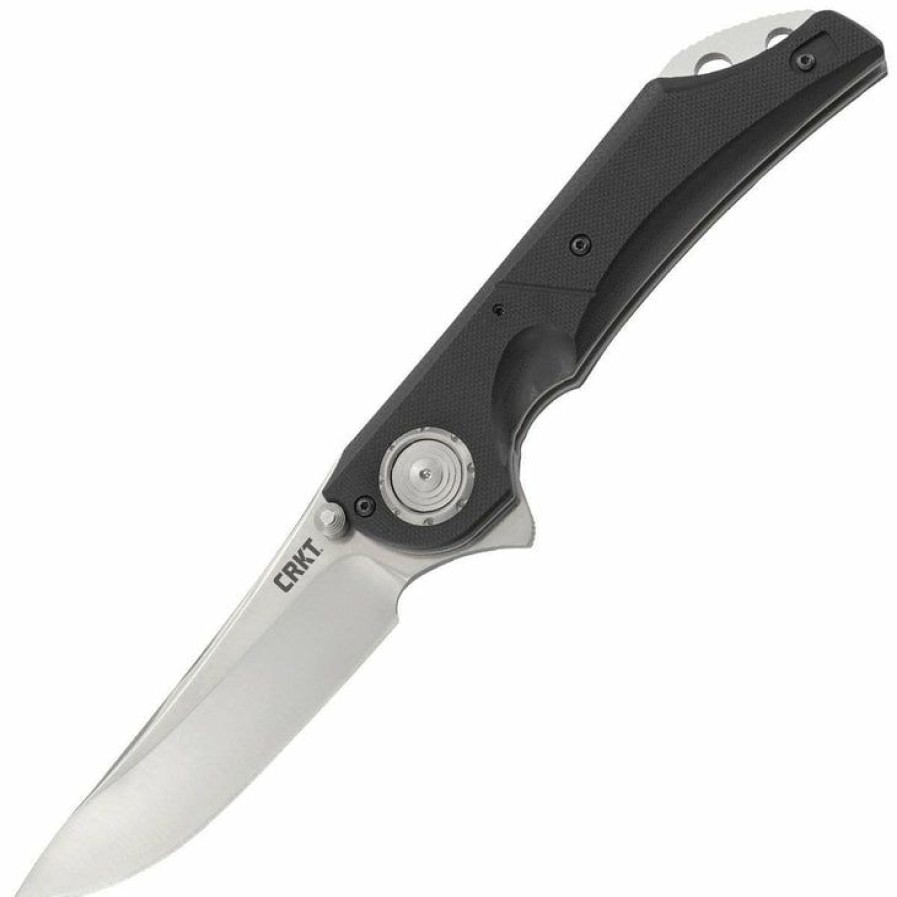 New Models * | Half-Price Columbia River (Crkt) Crkt Seismic, 3.97 Deadbolt Satin Plain Blade, G10 Handle 5401