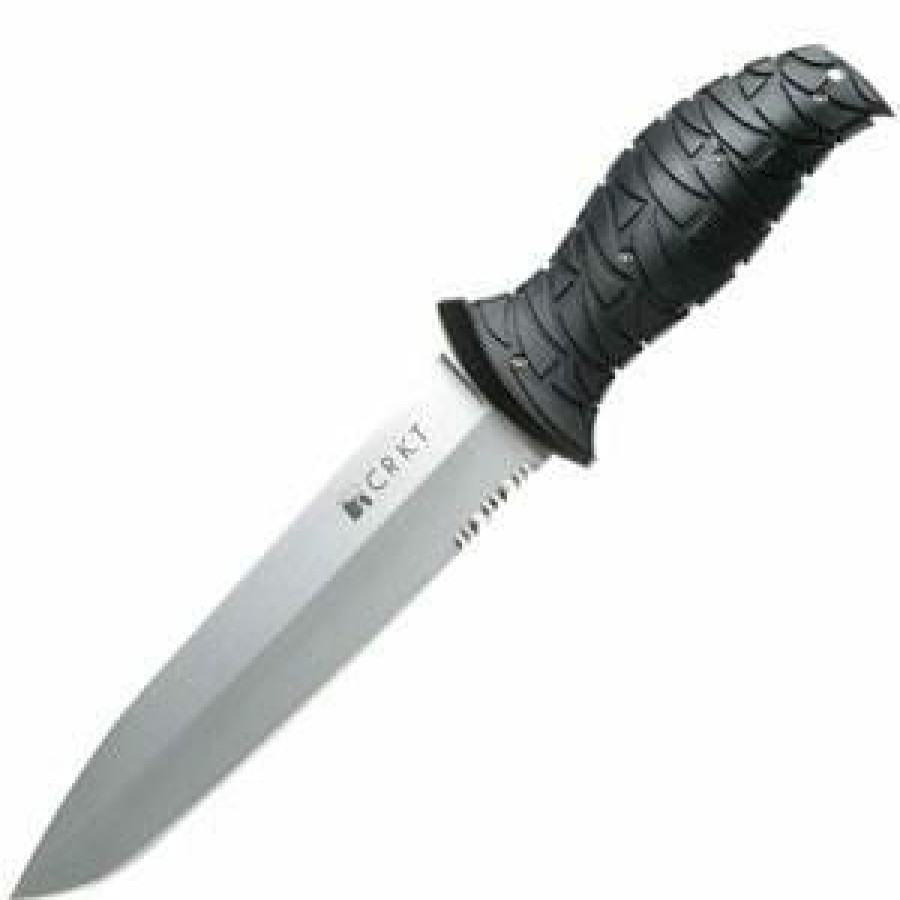 Sharp Knifves * | Affordable Price Columbia River (Crkt) Columbia River Ultima Combo Edge Fixed Blade Knife With Zytel Handle, Spear