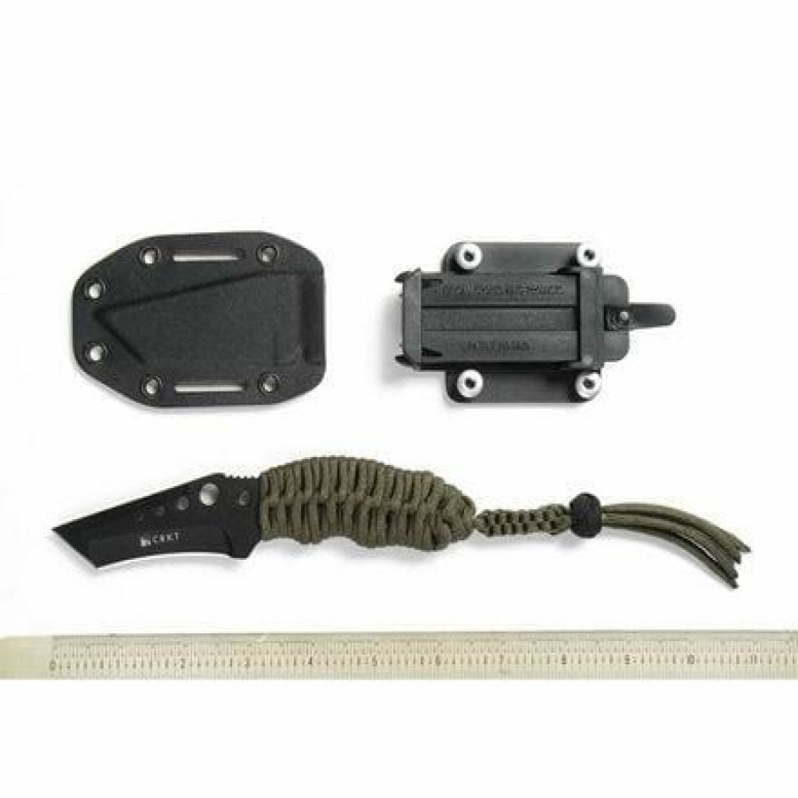 New Models * | Moderate Price Columbia River (Crkt) Crkt Triumph Neck (Cord Wrapped) Tactical Fixed Blade Knife