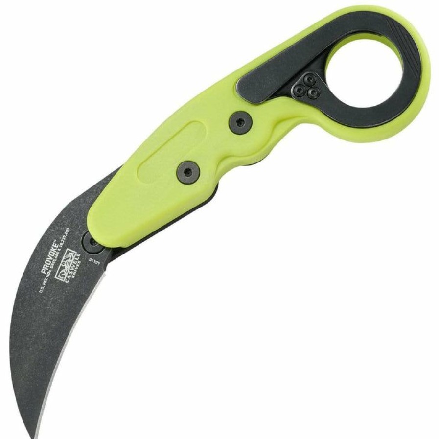 Sharp Knifves * | Affordable Price Columbia River (Crkt) Crkt Provoke Zap, 2.47 1.4116 Blade, Green Grivory Handle 4041G