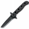 Mini Knifves * | Moderate Price Columbia River (Crkt) Crkt Special Forces M16 3.5 Pocket Knife (Combo Edge, Black Aluminum Handle)