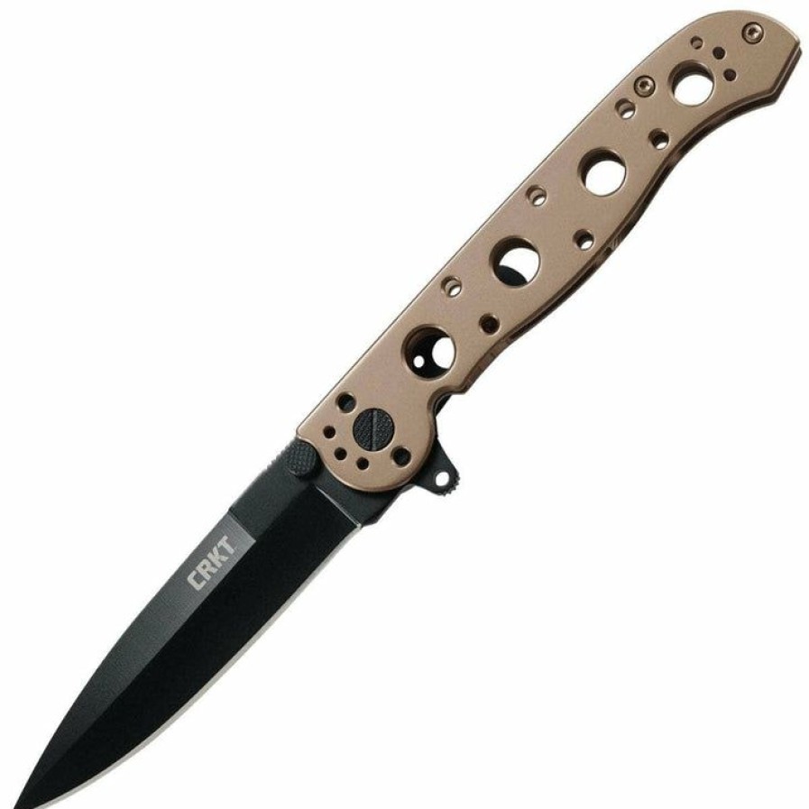 Sharp Knifves * | Moderate Price Columbia River (Crkt) Crkt M16-03Bk Bronze, 3.55 Black 12C27 Blade, Stainless Steel Handle