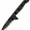 Mini Knifves * | Half-Price Columbia River (Crkt) Crkt Law Enforcement M16 3.4 Pocket Knife (Combo Edge, Black Zytel Handle)