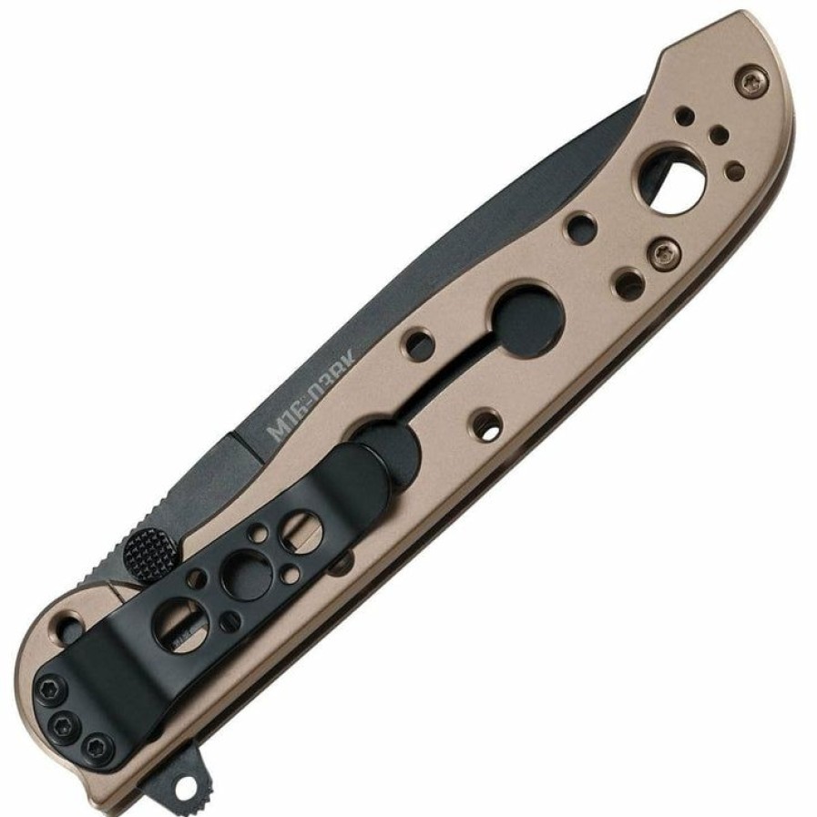 New Models * | Suitable Price Columbia River (Crkt) Crkt M16-03Bk, 3.55 Assisted Black Blade, Bronze Titanium Nitride Handle