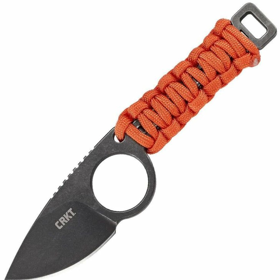 Sharp Knifves * | Favorable Price Columbia River (Crkt) Crkt Tailbone, 2.13 Blade, Carbon Steel/Paracord Handle, Sheath 2415