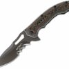 Sharp Knifves * | Suitable Price Columbia River (Crkt) Crkt Fossil, 3.96 Gray Veff Serrated Blade, Stainless/G10 Handle 5471K