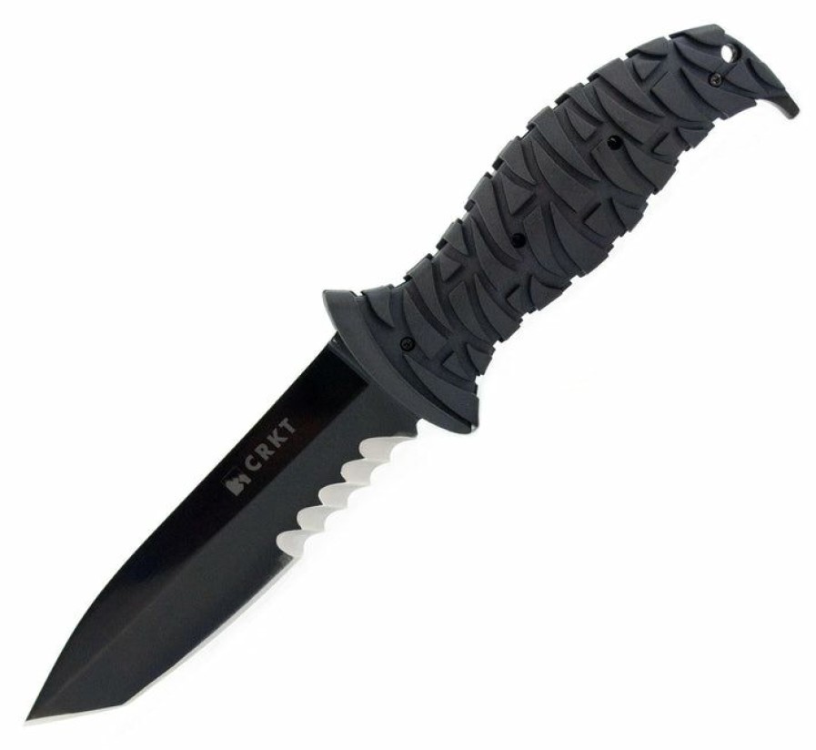 New Models * | Moderate Price Columbia River (Crkt) Crkt Ultima Ii Tactical Fixed Blade Knife With Zytel Handle