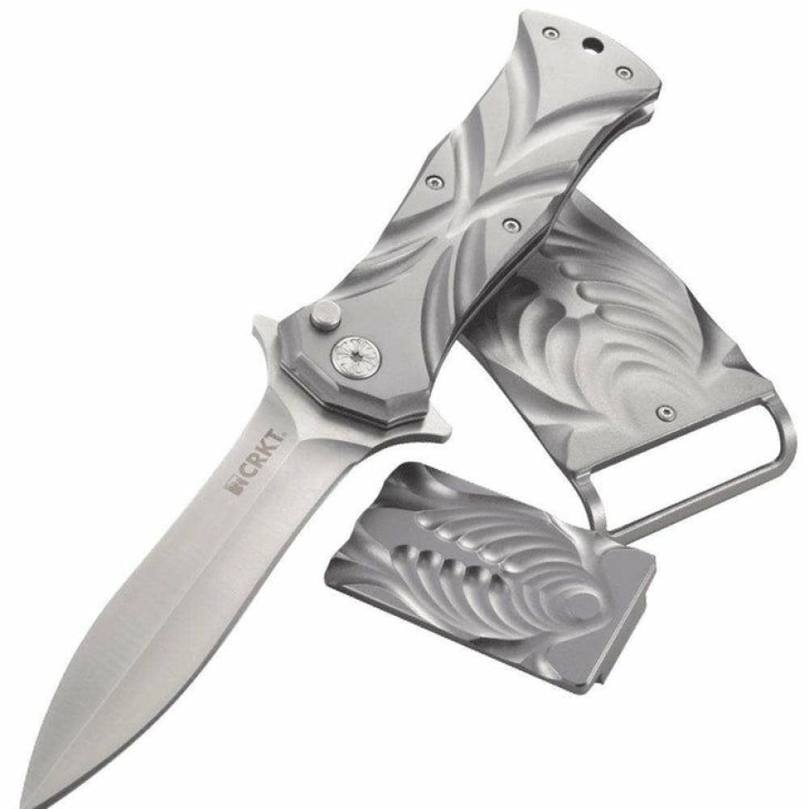 Mini Knifves * | Reasonable Price Columbia River (Crkt) Crkt Tighe Dye Boxed Set, Folder, Money Clip, Belt Buckle 5280Set