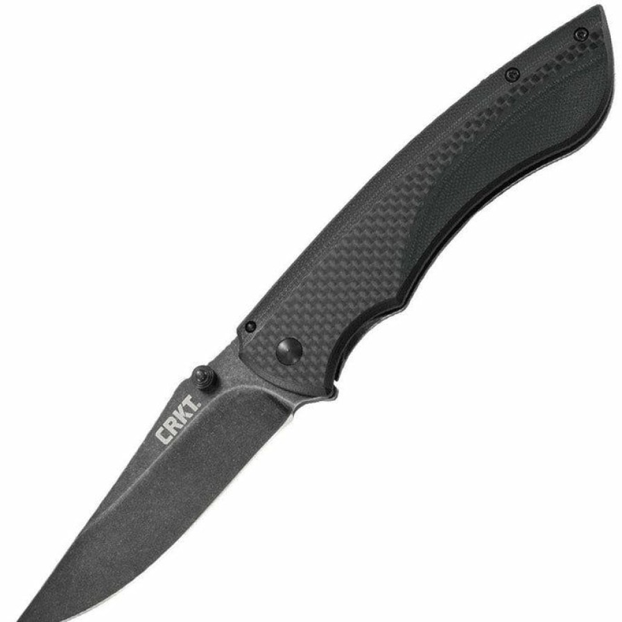 Sharp Knifves * | Suitable Price Columbia River (Crkt) Crkt Burnout, 3.66 Blade, G10/Carbon Fiber And Steel Handle 4123K