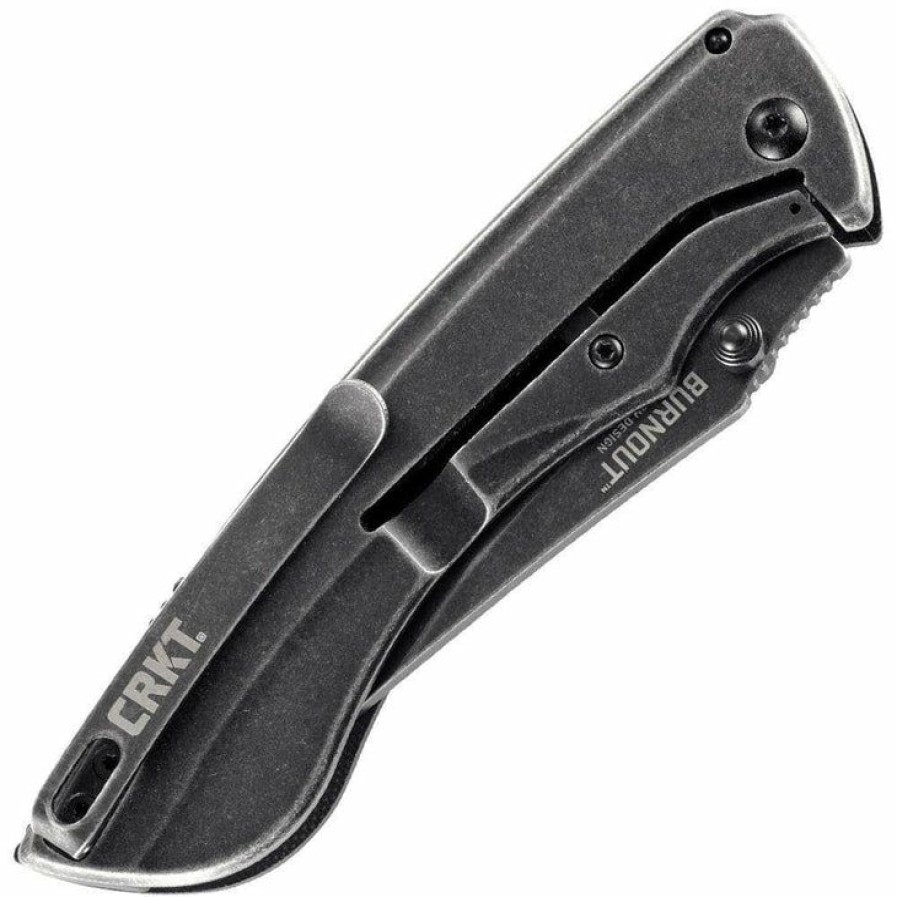 Sharp Knifves * | Suitable Price Columbia River (Crkt) Crkt Burnout, 3.66 Blade, G10/Carbon Fiber And Steel Handle 4123K