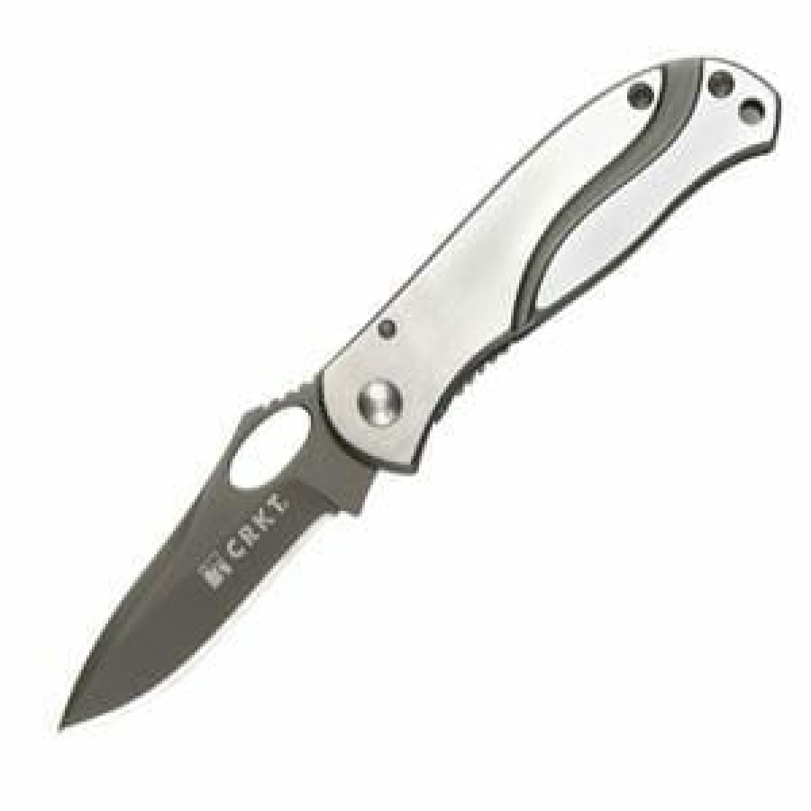 Mini Knifves * | Reasonable Price Columbia River (Crkt) Columbia River Pazoda 2 Knife With Stainless Steel Handle, Plain