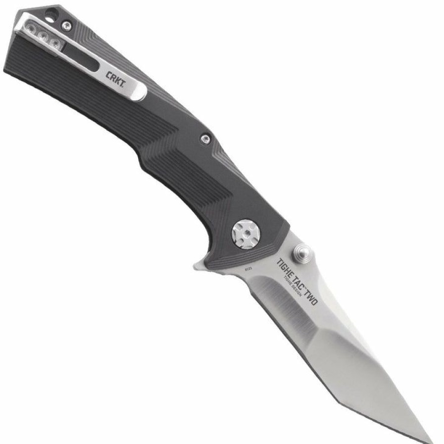 New Models * | Half-Price Columbia River (Crkt) Crkt Tighe Tac Two, 3.324 Tanto Blade, Grn Handle 5235