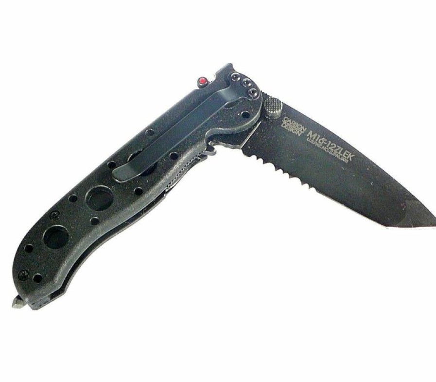 Mini Knifves * | Favorable Price Columbia River (Crkt) Crkt Law Enforcement M16 3 Pocket Knife (Combo Edge, Black Zytel Handle)