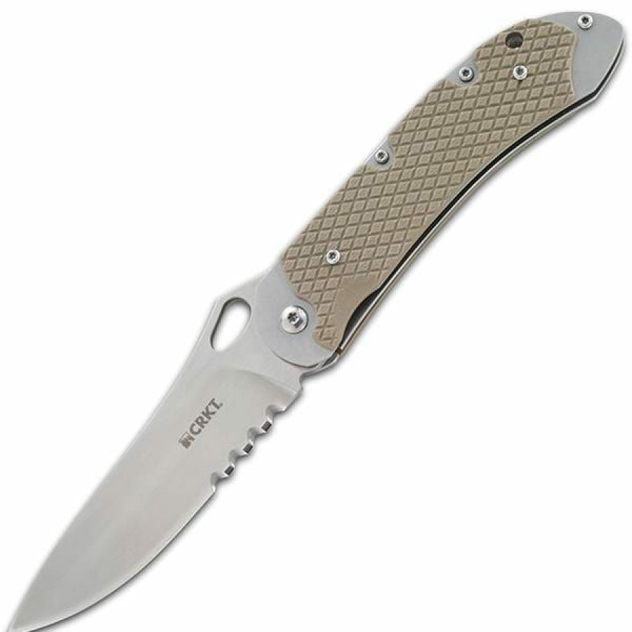 Sharp Knifves * | Reasonable Price Columbia River (Crkt) Jernigan V.A.S.P.Folding Knife 3.71 Combo Blade, G10 Handles