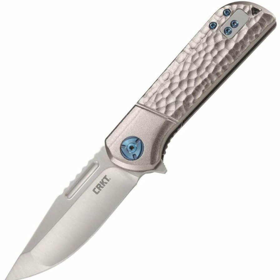 New Models * | Moderate Price Columbia River (Crkt) Crkt Lanny, 3.18 Plain Assisted Blade, Aluminum Handle 6525