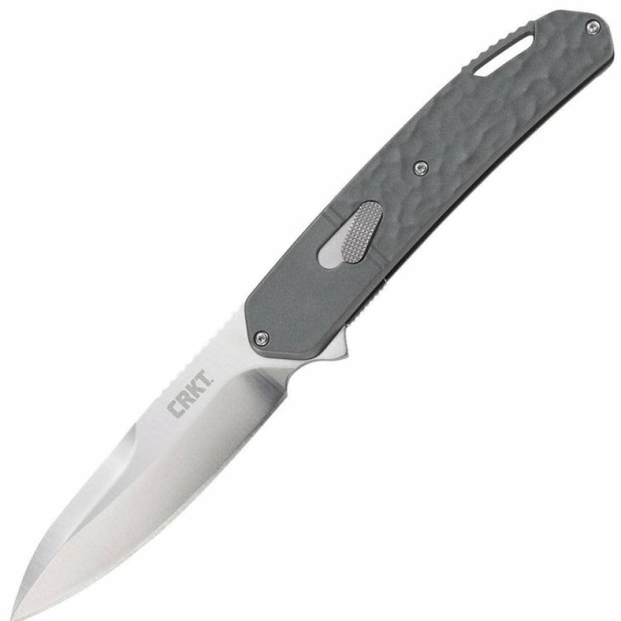 Sharp Knifves * | Half-Price Columbia River (Crkt) Crkt Bona Fide, 3.59 D2 Field Strip Blade, Silver Aluminum Handle K540Gxp