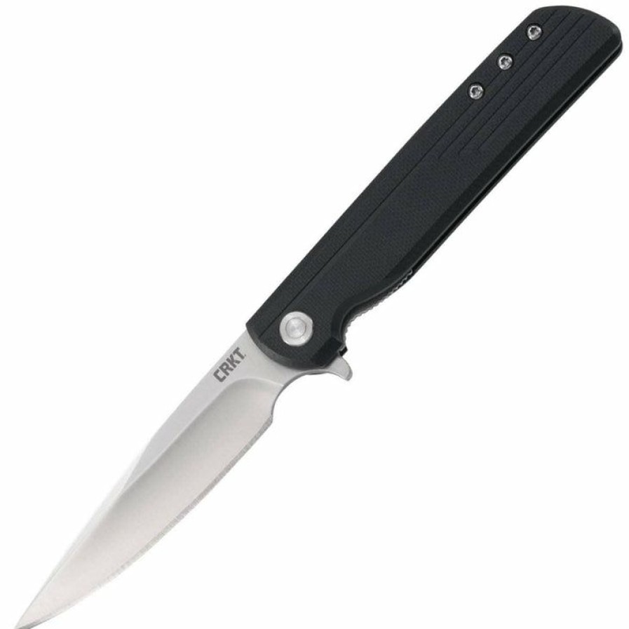 New Models * | Moderate Price Columbia River (Crkt) Crkt Lck+, 3.31 Assisted Blade, Black Grn Handle 3801