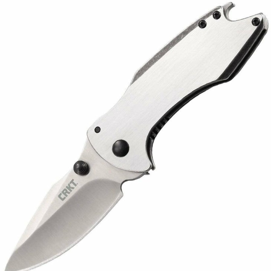 Sharp Knifves * | Affordable Price Columbia River (Crkt) Crkt Largo, 2.54 Assisted Blade, Stainless Steel Handle 5360