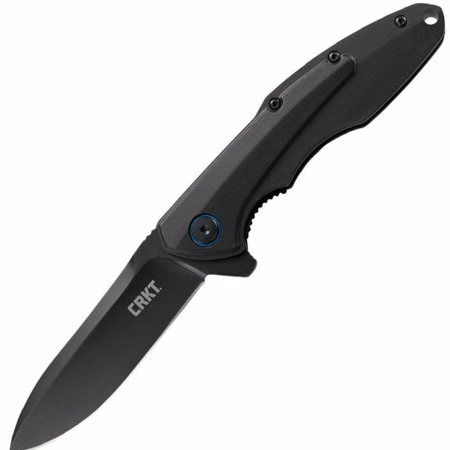 Sharp Knifves * | Moderate Price Columbia River (Crkt) Crkt Caligo, 3.19 Blade, Black Aluminum Handle 6215