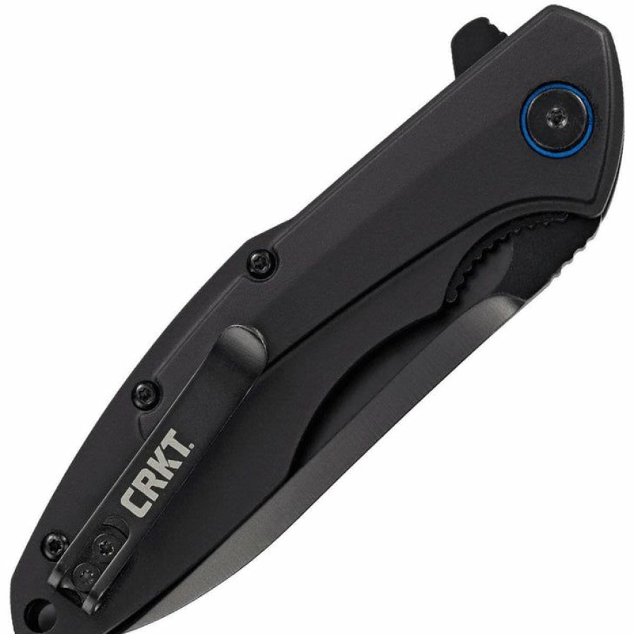 Sharp Knifves * | Moderate Price Columbia River (Crkt) Crkt Caligo, 3.19 Blade, Black Aluminum Handle 6215