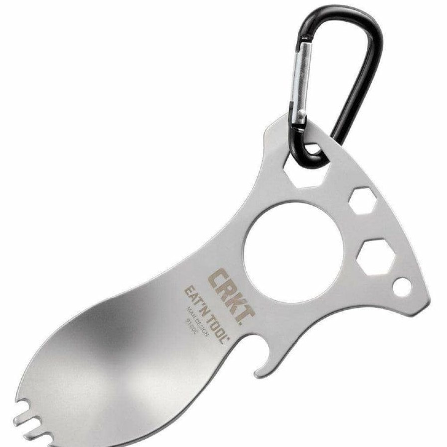 Mini Knifves * | Suitable Price Columbia River (Crkt) Crkt Eat'N Tool, Bead Blast, Spork, Bottle Opener, Multitool