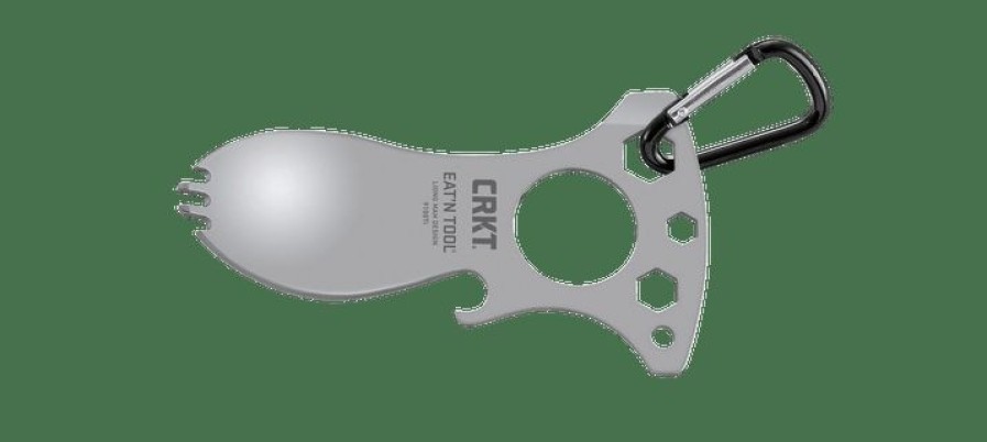 Mini Knifves * | Suitable Price Columbia River (Crkt) Crkt Eat'N Tool, Bead Blast, Spork, Bottle Opener, Multitool