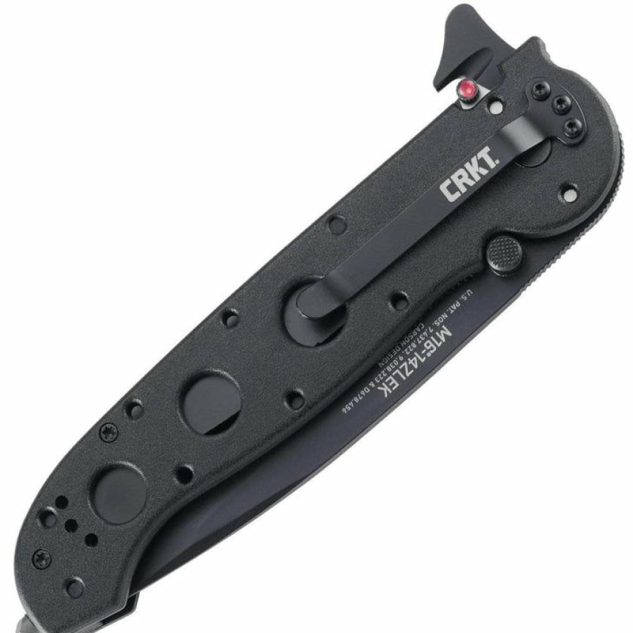 New Models * | Affordable Price Columbia River (Crkt) Crkt M16-14Zlek Rescue Knife, 3.75 Combo Tanto Blade, Black Grn Handle